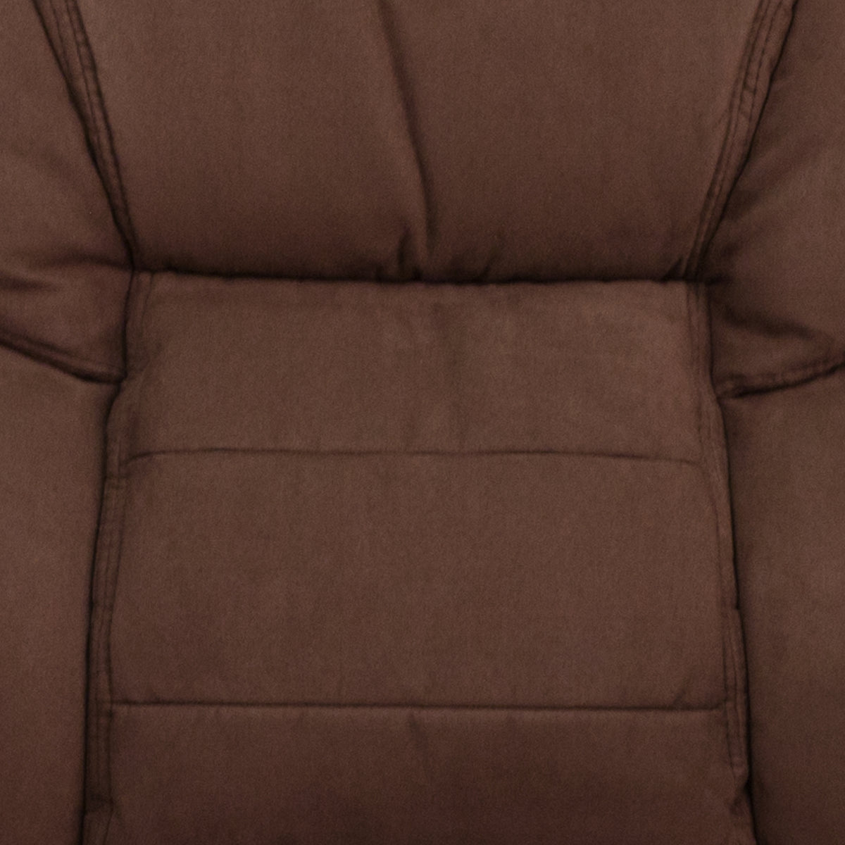 Isla Brown Microfiber Executive Side Reception Chair with Lumbar Support and Sled Base