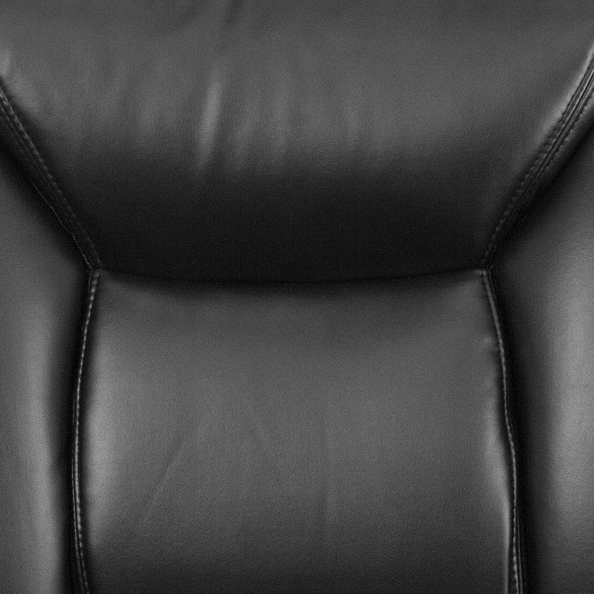 HERCULES Series Big & Tall 400 lb. Rated Black LeatherSoft Deep Tufted Ergonomic Task Office Chair with Adjustable Arms