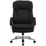 HERCULES Series 24/7 Intensive Use Big & Tall 500 lb. Rated Black Fabric Executive Ergonomic Office Chair with Loop Arms
