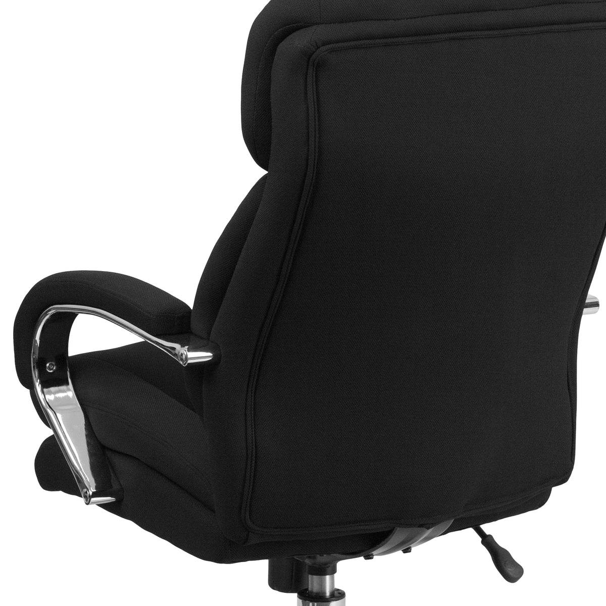 HERCULES Series 24/7 Intensive Use Big & Tall 500 lb. Rated Black Fabric Executive Ergonomic Office Chair with Loop Arms
