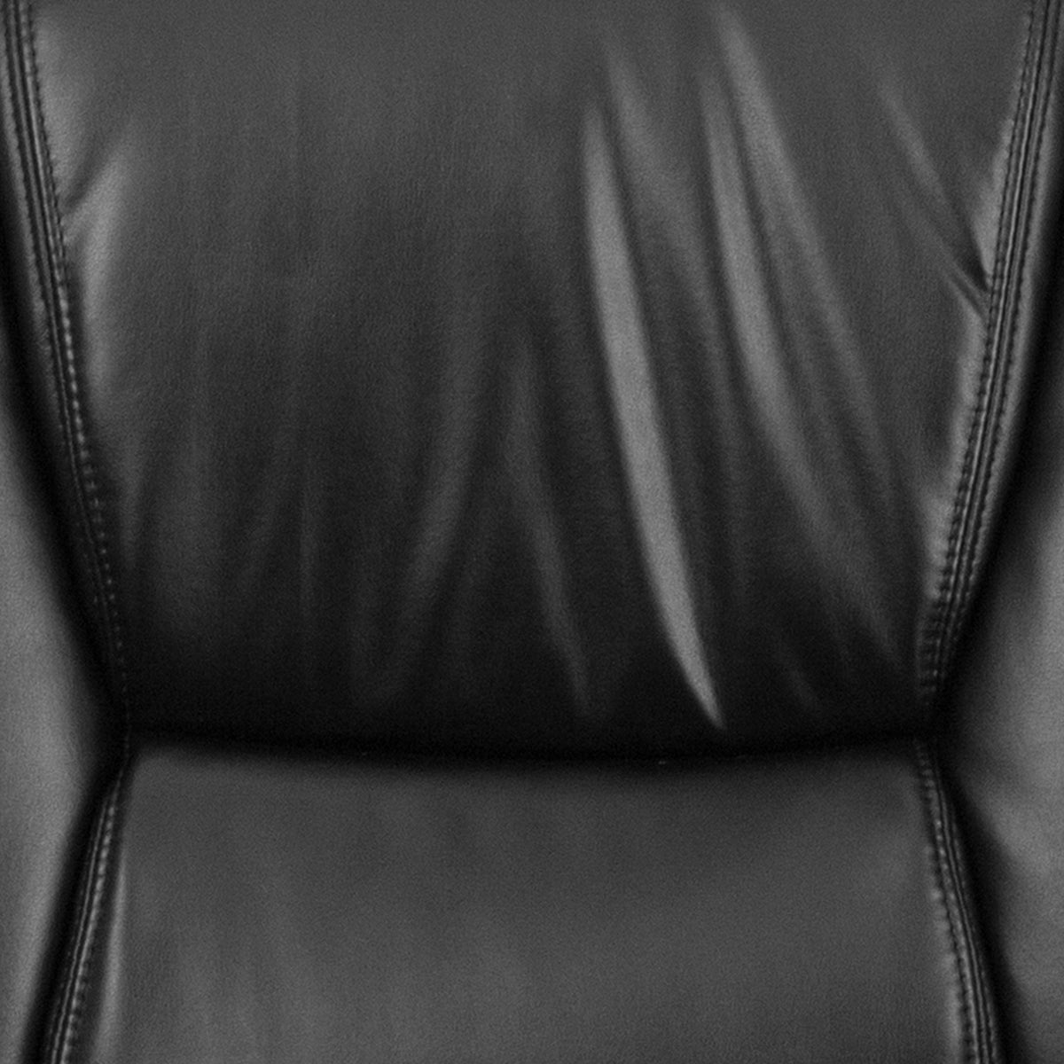 Reception Chairs | Black LeatherSoft Side Chairs for Reception and Office