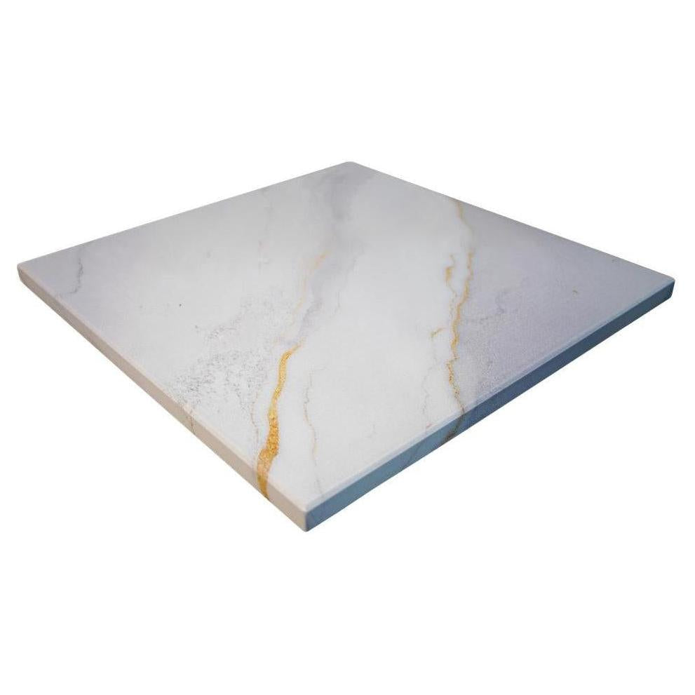 Gold Ribbon Pattern Powder Coated MDF Indoor Table Tops