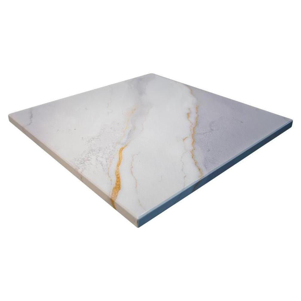 Gold Ribbon Pattern Powder Coated MDF Indoor Table Tops
