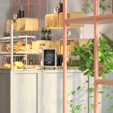 Canterbury 9.5" x 14" Weathered Tabletop Magnetic Chalkboard Sign with Metal Scrolled Legs, Hanging Wall Chalkboard, Countertop Memo Board