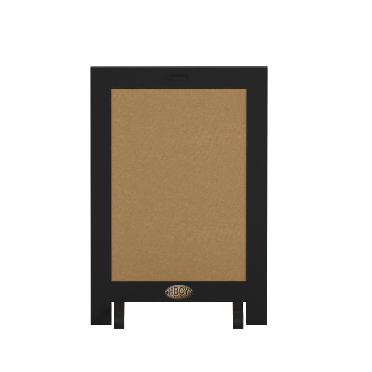 Canterbury 9.5" x 14" Black Tabletop Magnetic Chalkboard Sign with Metal Scrolled Legs, Hanging Wall Chalkboard, Countertop Memo Board
