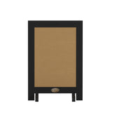 Canterbury 9.5" x 14" Black Tabletop Magnetic Chalkboard Sign with Metal Scrolled Legs, Hanging Wall Chalkboard, Countertop Memo Board