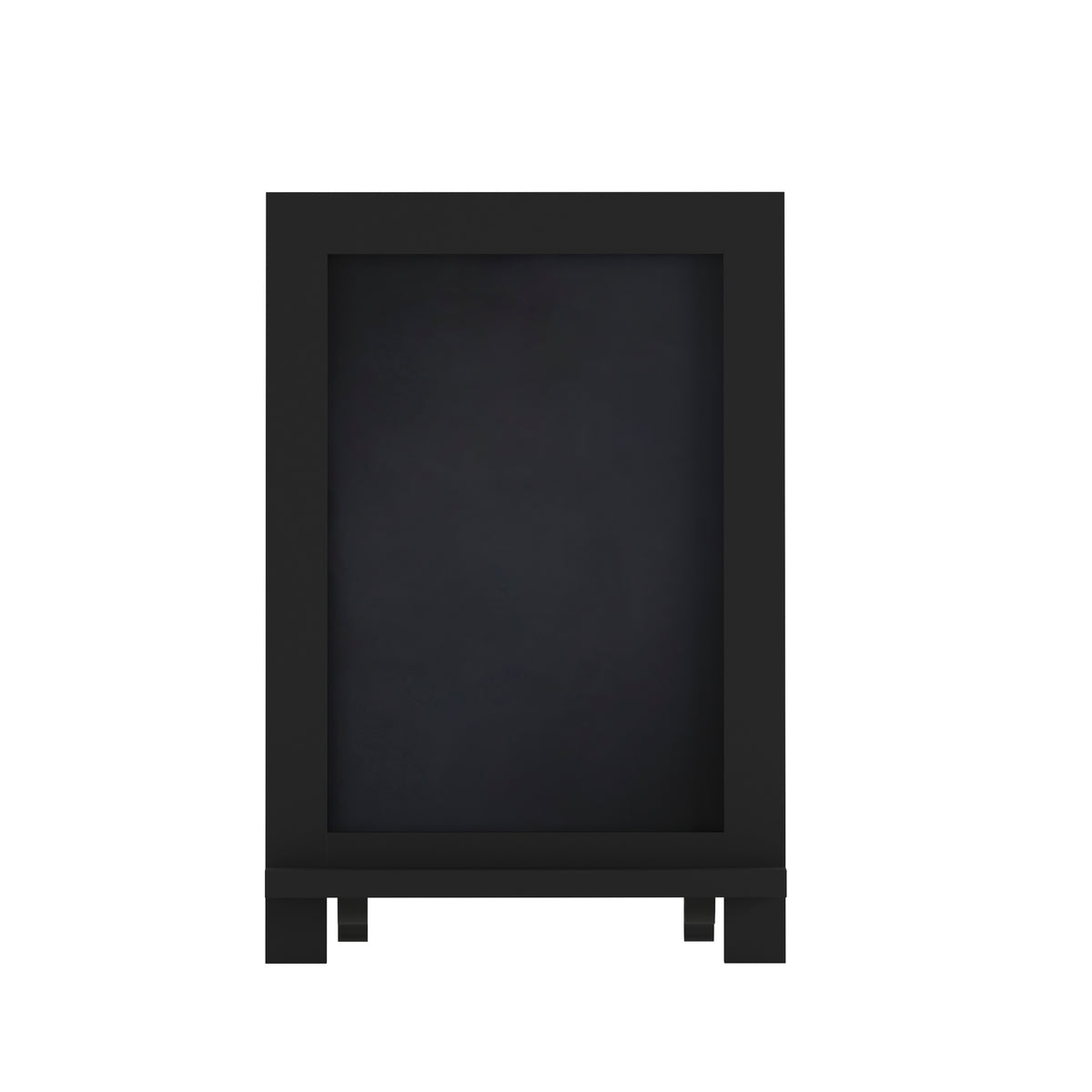 Canterbury 9.5" x 14" Black Tabletop Magnetic Chalkboard Sign with Metal Scrolled Legs, Hanging Wall Chalkboard, Countertop Memo Board