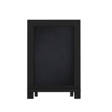 Canterbury 9.5" x 14" Black Tabletop Magnetic Chalkboard Sign with Metal Scrolled Legs, Hanging Wall Chalkboard, Countertop Memo Board