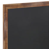 Canterbury 24" x 36" Torched Wood Wall Mount Magnetic Chalkboard Sign with Eraser, Hanging Wall Chalkboard Memo Board for Home, School, or Business