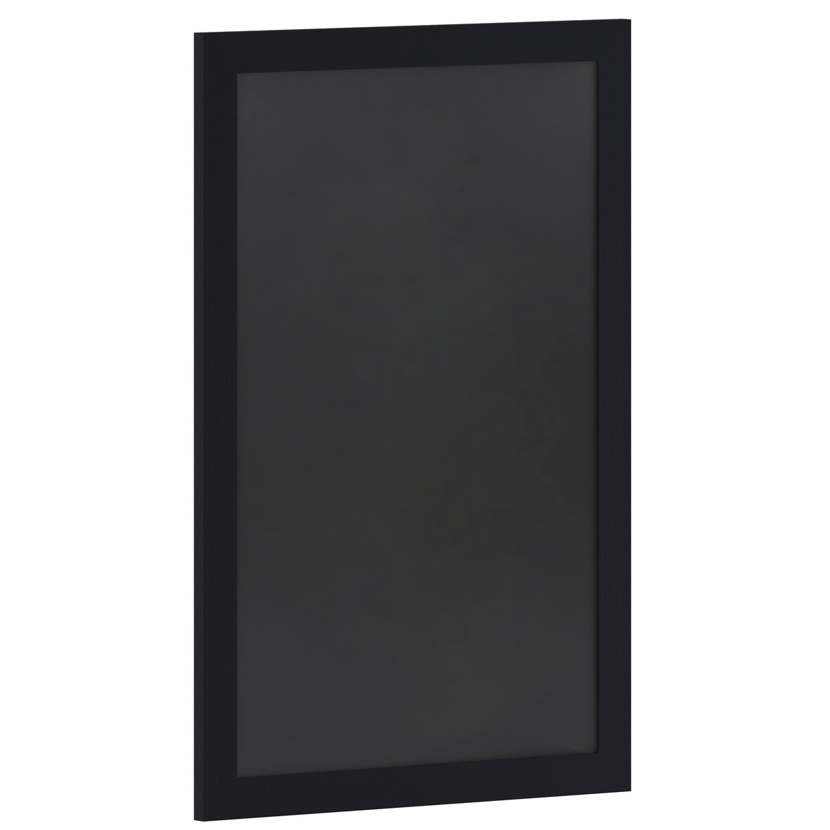 Canterbury 24" x 36" Black Wall Mount Magnetic Chalkboard Sign with Eraser, Hanging Wall Chalkboard Memo Board for Home, School, or Business