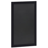 Canterbury 24" x 36" Black Wall Mount Magnetic Chalkboard Sign with Eraser, Hanging Wall Chalkboard Memo Board for Home, School, or Business
