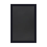 Canterbury 24" x 36" Black Wall Mount Magnetic Chalkboard Sign with Eraser, Hanging Wall Chalkboard Memo Board for Home, School, or Business