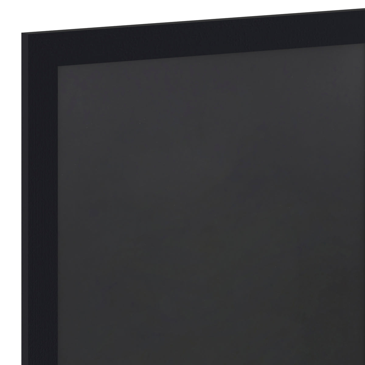 Canterbury 24" x 36" Black Wall Mount Magnetic Chalkboard Sign with Eraser, Hanging Wall Chalkboard Memo Board for Home, School, or Business