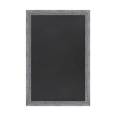 Canterbury 24" x 36" Rustic Gray Wall Mount Magnetic Chalkboard Sign with Eraser, Hanging Wall Chalkboard Memo Board for Home, School, or Business