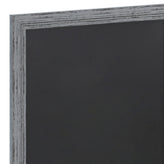 Canterbury 24" x 36" Rustic Gray Wall Mount Magnetic Chalkboard Sign with Eraser, Hanging Wall Chalkboard Memo Board for Home, School, or Business
