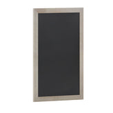 Canterbury 24" x 36" Weathered Wall Mount Magnetic Chalkboard Sign with Eraser, Hanging Wall Chalkboard Memo Board for Home, School, or Business