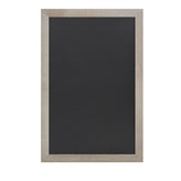 Canterbury 24" x 36" Weathered Wall Mount Magnetic Chalkboard Sign with Eraser, Hanging Wall Chalkboard Memo Board for Home, School, or Business