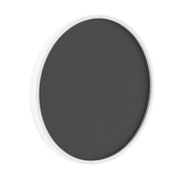 Canterbury 18" Round Wall Mounted Magnetic Chalkboard for Home or Business with Eraser and Chalk in Whitewash Pine Wood Frame