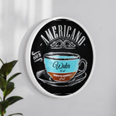 Canterbury 18" Round Wall Mounted Magnetic Chalkboard for Home or Business with Eraser and Chalk in Whitewash Pine Wood Frame