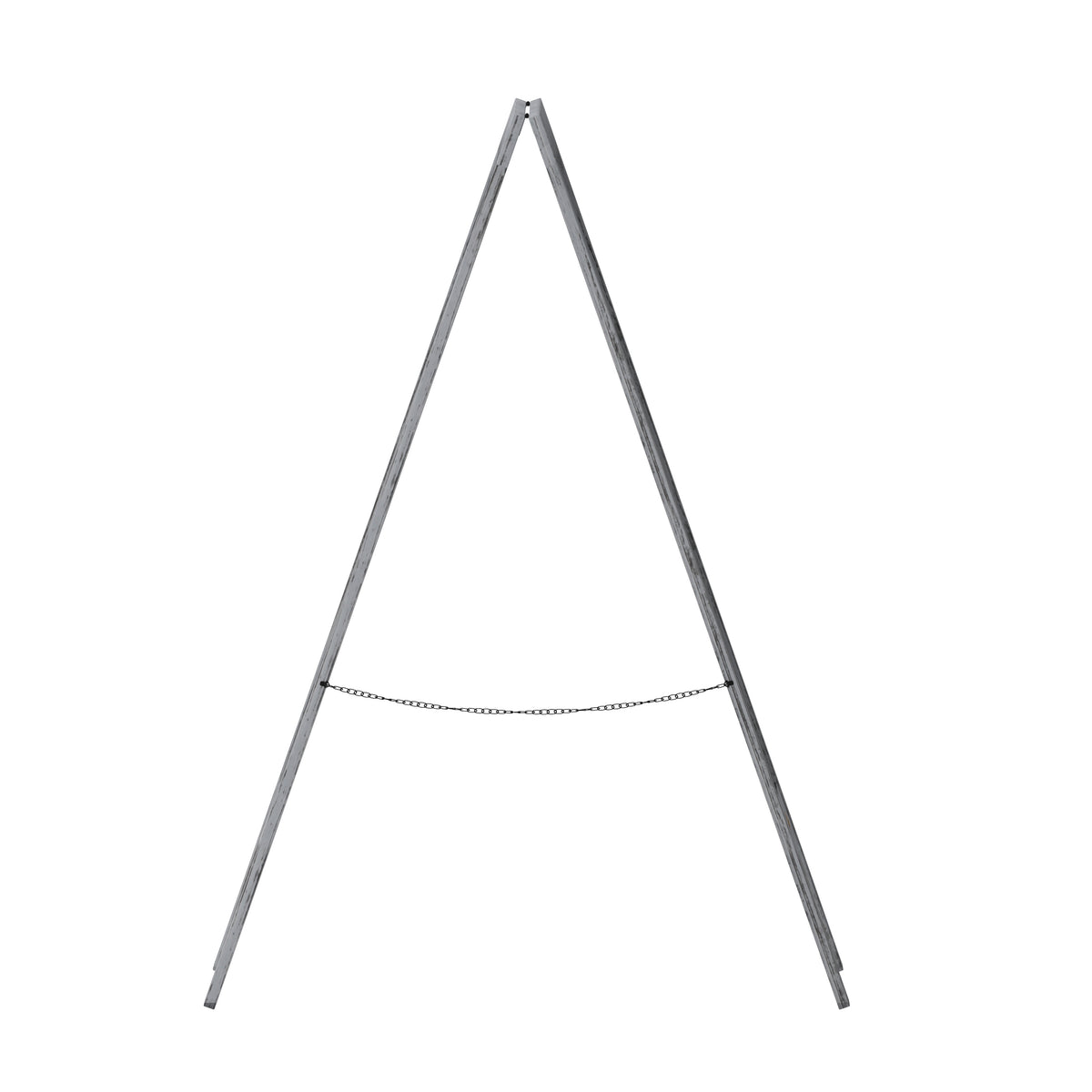 Canterbury 40" x 20" Vintage Wooden A-Frame Magnetic Indoor/Outdoor Chalkboard Sign, Freestanding Double Sided Extra Large Message Board, Graywash