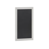 Canterbury 20" x 30" White Wall Mount Magnetic Chalkboard Sign with Eraser, Hanging Wall Chalkboard Memo Board for Home, School, or Business