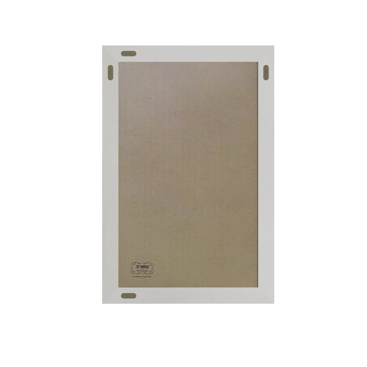 Canterbury 20" x 30" White Wall Mount Magnetic Chalkboard Sign with Eraser, Hanging Wall Chalkboard Memo Board for Home, School, or Business