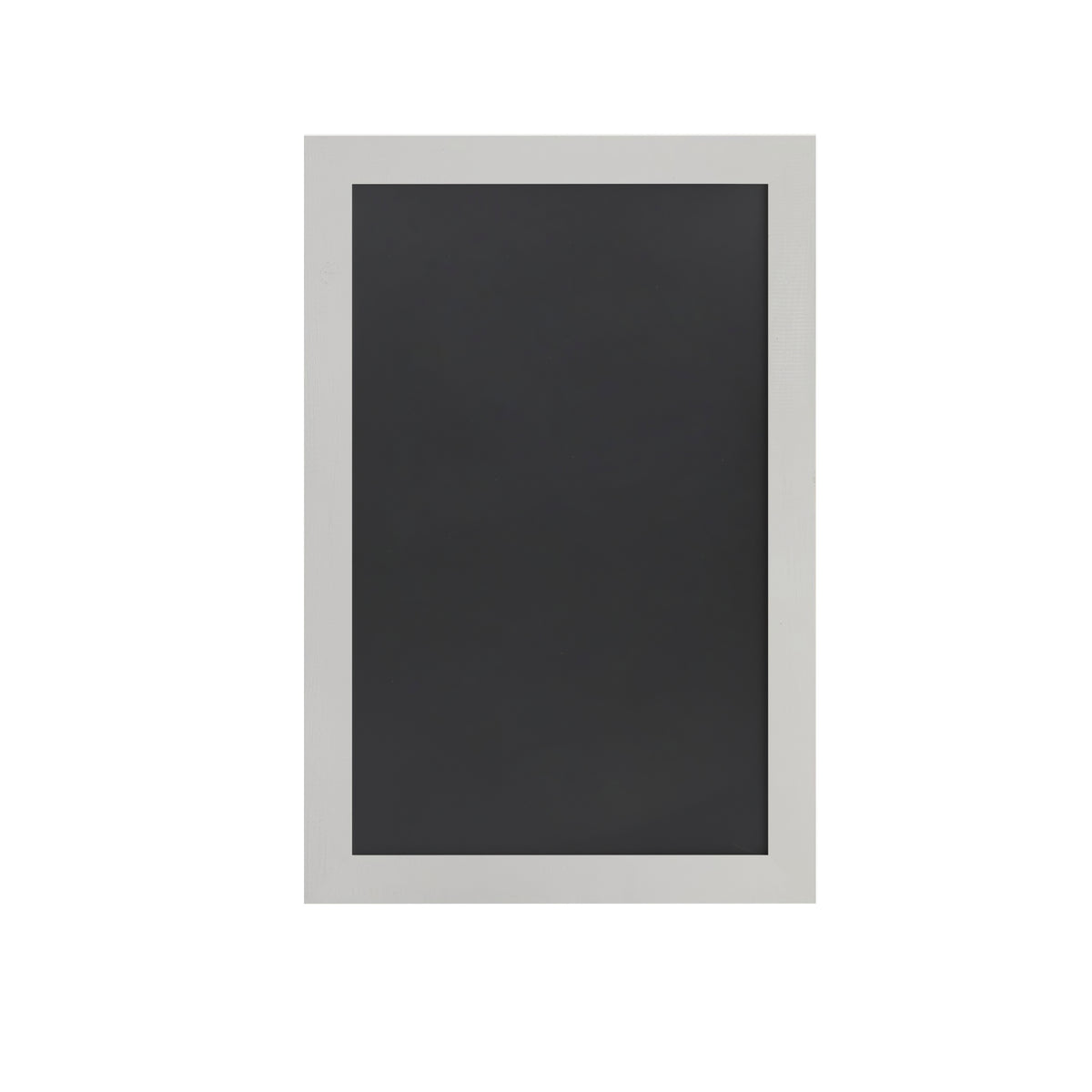 Canterbury 20" x 30" White Wall Mount Magnetic Chalkboard Sign with Eraser, Hanging Wall Chalkboard Memo Board for Home, School, or Business