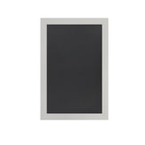Canterbury 20" x 30" White Wall Mount Magnetic Chalkboard Sign with Eraser, Hanging Wall Chalkboard Memo Board for Home, School, or Business