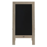 Canterbury 40" x 20" Vintage Wooden A-Frame Magnetic Indoor/Outdoor Chalkboard Sign, Freestanding Double Sided Extra Large Message Board, Weathered