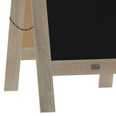 Canterbury 40" x 20" Vintage Wooden A-Frame Magnetic Indoor/Outdoor Chalkboard Sign, Freestanding Double Sided Extra Large Message Board, Weathered
