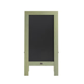 Canterbury 40" x 20" Vintage Wooden A-Frame Magnetic Indoor/Outdoor Chalkboard Sign, Freestanding Double Sided Extra Large Message Board, Green
