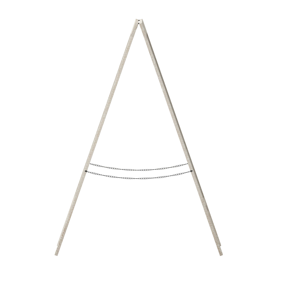 Canterbury 40" x 20" Weathered Wooden Indoor/Outdoor A-Frame Magnetic Chalkboard Sign Set with 8 Chalk Markers, 10 Stencils, and 2 Magnets, and Eraser
