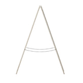 Canterbury 40" x 20" Weathered Wooden Indoor/Outdoor A-Frame Magnetic Chalkboard Sign Set with 8 Chalk Markers, 10 Stencils, and 2 Magnets, and Eraser