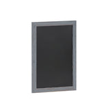 Canterbury 18" x 24" Rustic Gray Wall Mount Magnetic Chalkboard Sign with Eraser, Hanging Wall Chalkboard Memo Board for Home, School, or Business