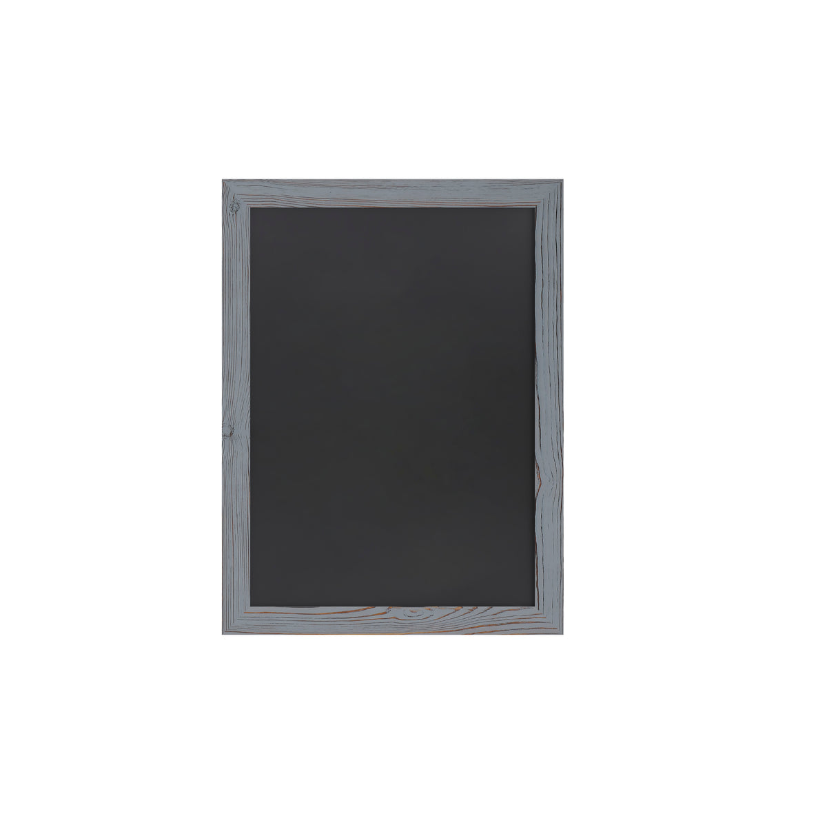 Canterbury 18" x 24" Rustic Gray Wall Mount Magnetic Chalkboard Sign with Eraser, Hanging Wall Chalkboard Memo Board for Home, School, or Business