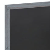 Canterbury 18" x 24" Rustic Gray Wall Mount Magnetic Chalkboard Sign with Eraser, Hanging Wall Chalkboard Memo Board for Home, School, or Business