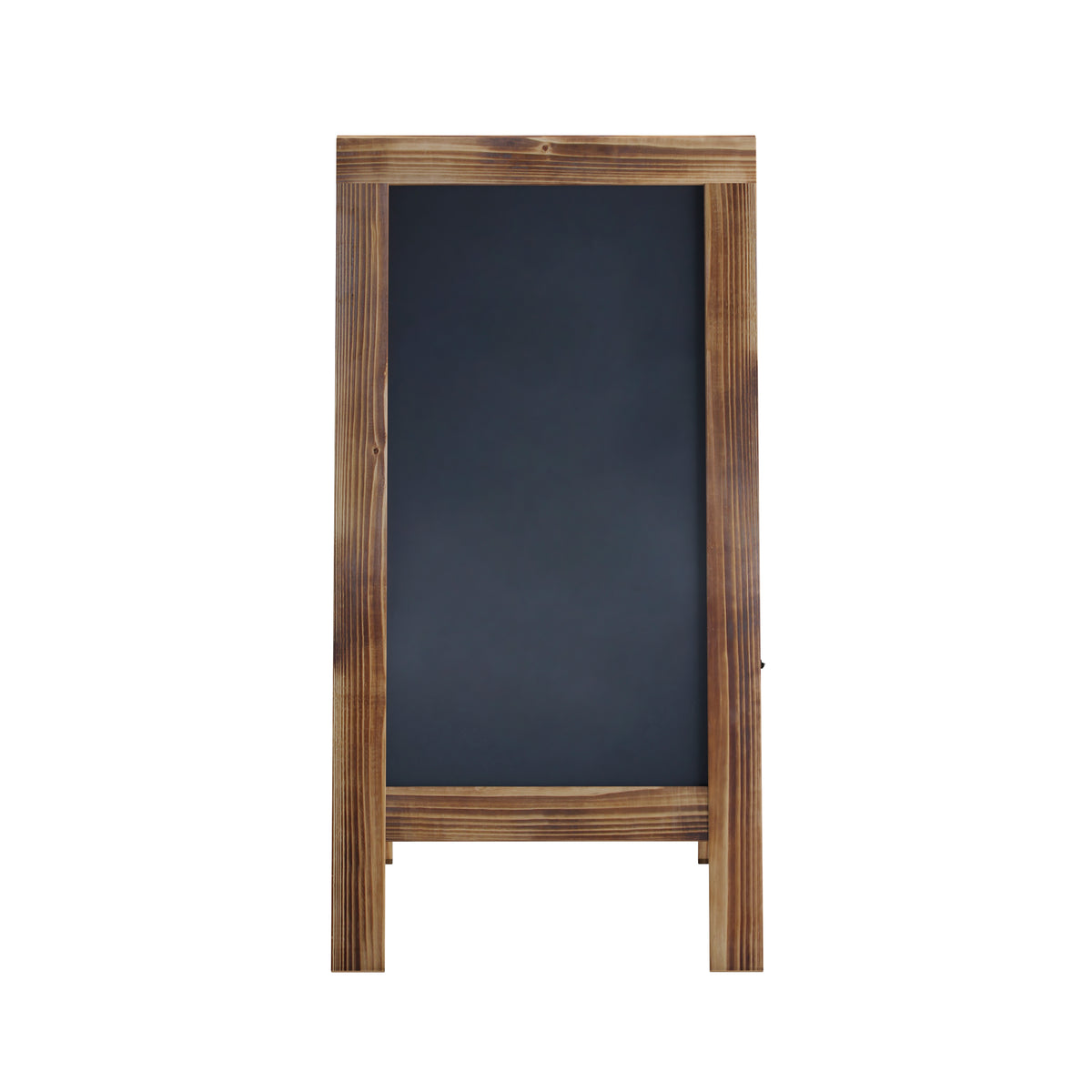 Canterbury 40" x 20" Vintage Wooden A-Frame Magnetic Indoor/Outdoor Chalkboard Sign, Freestanding Double Sided Extra Large Message Board, Rustic Brown