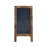 Canterbury 40" x 20" Vintage Wooden A-Frame Magnetic Indoor/Outdoor Chalkboard Sign, Freestanding Double Sided Extra Large Message Board, Rustic Brown