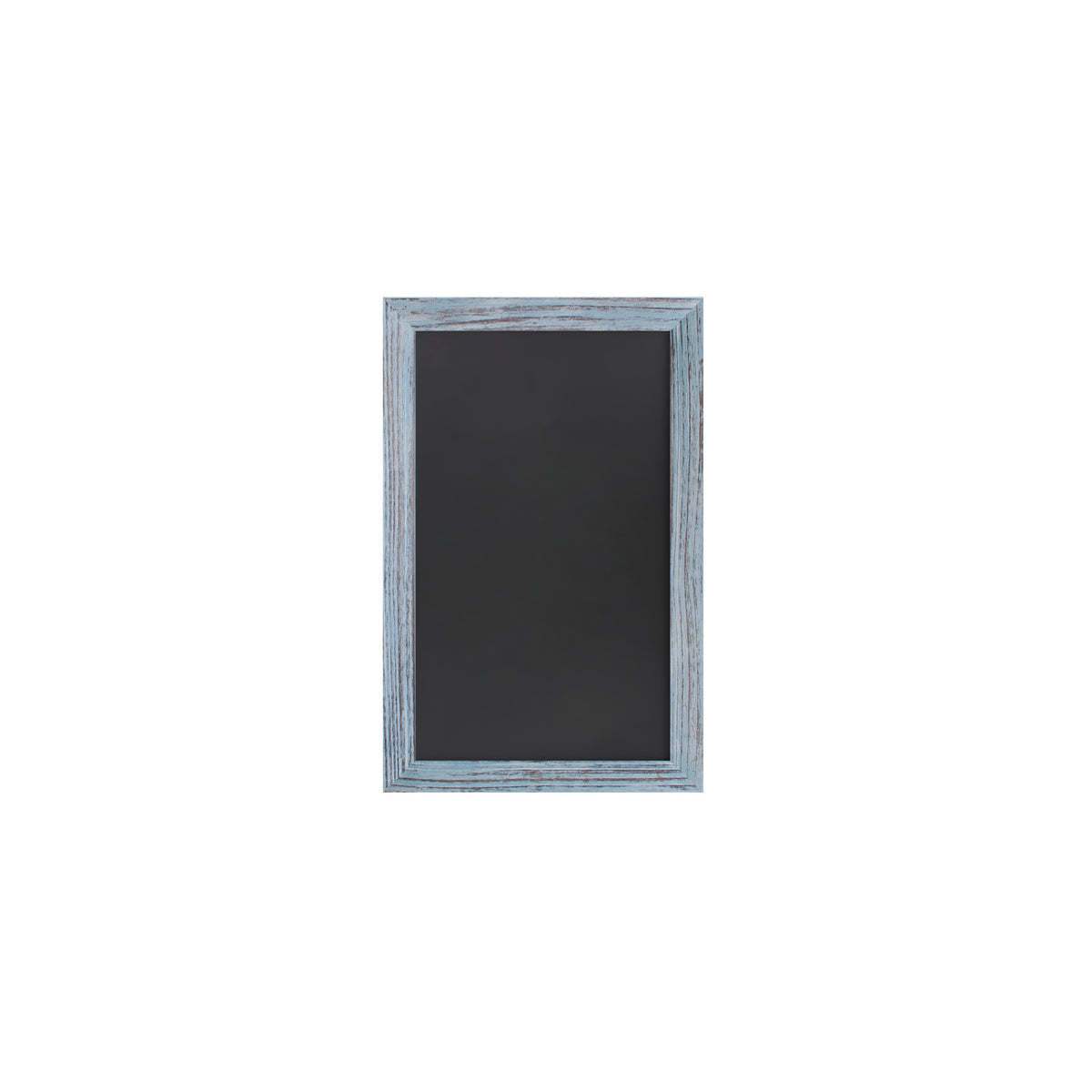 Canterbury 11" x 17" Rustic Blue Wall Mount Magnetic Chalkboard Sign with Eraser, Hanging Wall Chalkboard Memo Board for Home, School, or Business