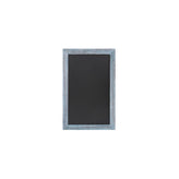Canterbury 11" x 17" Rustic Blue Wall Mount Magnetic Chalkboard Sign with Eraser, Hanging Wall Chalkboard Memo Board for Home, School, or Business
