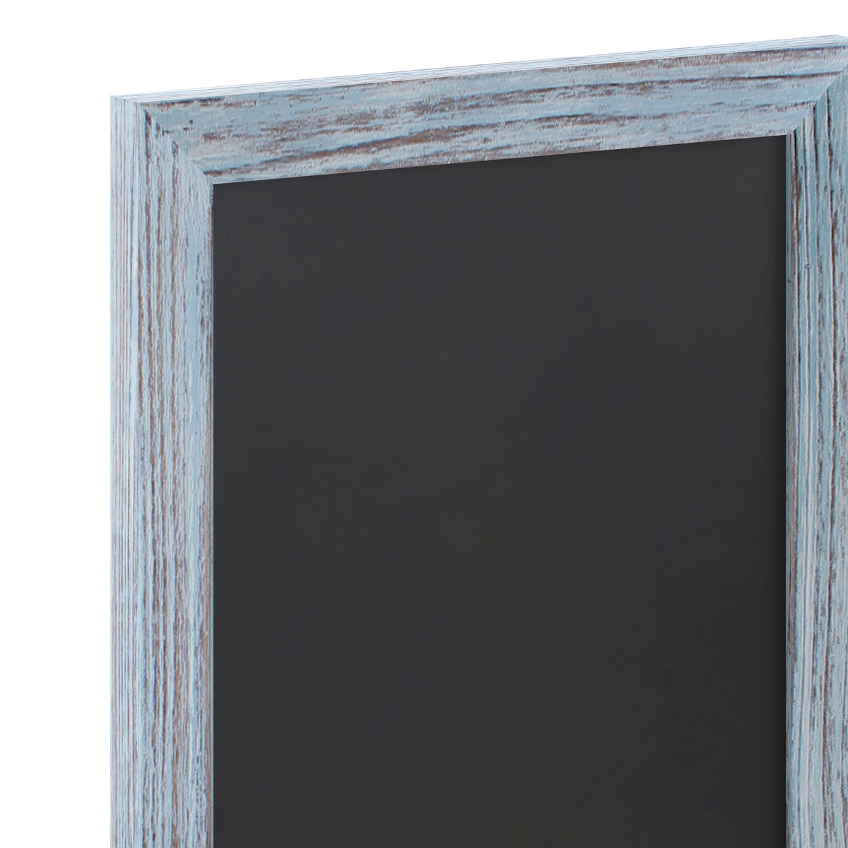 Canterbury 11" x 17" Rustic Blue Wall Mount Magnetic Chalkboard Sign with Eraser, Hanging Wall Chalkboard Memo Board for Home, School, or Business
