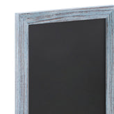 Canterbury 11" x 17" Rustic Blue Wall Mount Magnetic Chalkboard Sign with Eraser, Hanging Wall Chalkboard Memo Board for Home, School, or Business