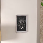 Canterbury 11" x 17" Whitewashed Wall Mount Magnetic Chalkboard Sign with Eraser, Hanging Wall Chalkboard Memo Board for Home, School, or Business