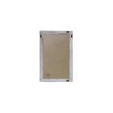 Canterbury 11" x 17" Whitewashed Wall Mount Magnetic Chalkboard Sign with Eraser, Hanging Wall Chalkboard Memo Board for Home, School, or Business