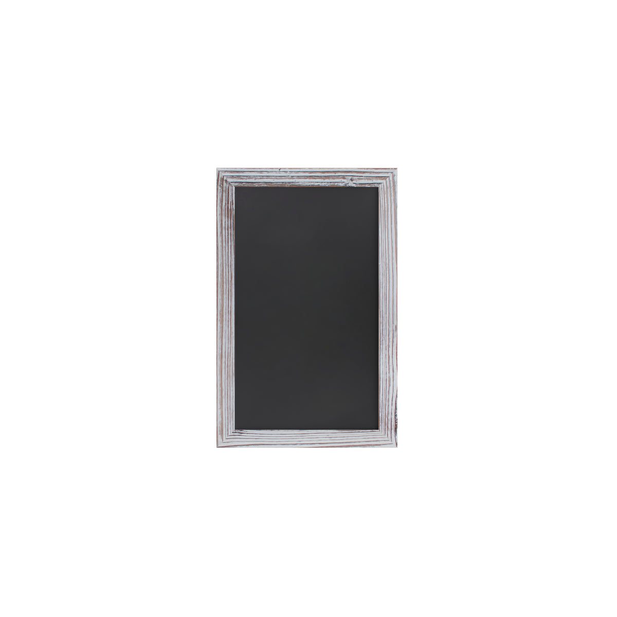 Canterbury 11" x 17" Whitewashed Wall Mount Magnetic Chalkboard Sign with Eraser, Hanging Wall Chalkboard Memo Board for Home, School, or Business