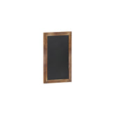 Canterbury 11" x 17" Torched Wood Wall Mount Magnetic Chalkboard Sign with Eraser, Hanging Wall Chalkboard Memo Board for Home, School, or Business