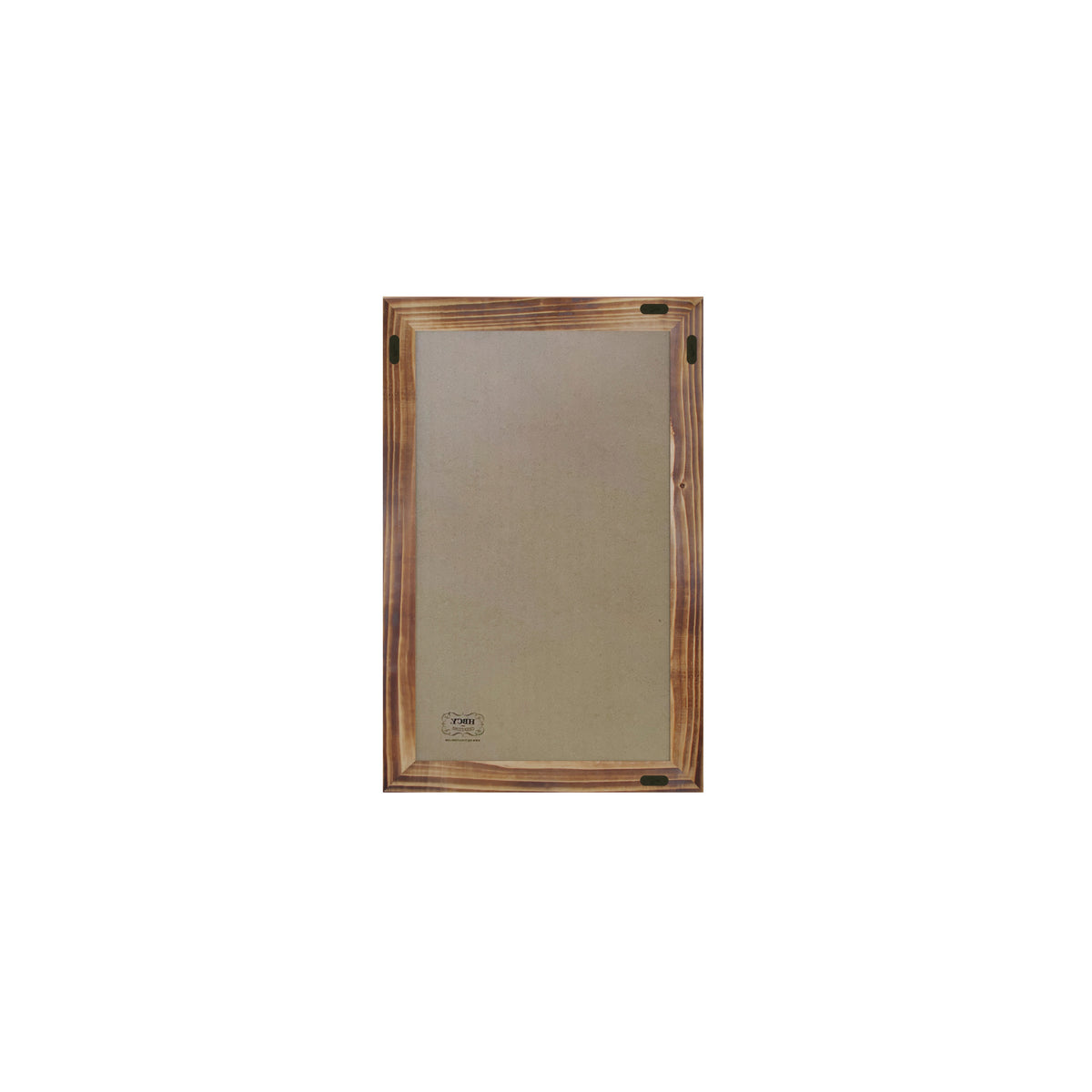 Canterbury 11" x 17" Torched Wood Wall Mount Magnetic Chalkboard Sign with Eraser, Hanging Wall Chalkboard Memo Board for Home, School, or Business