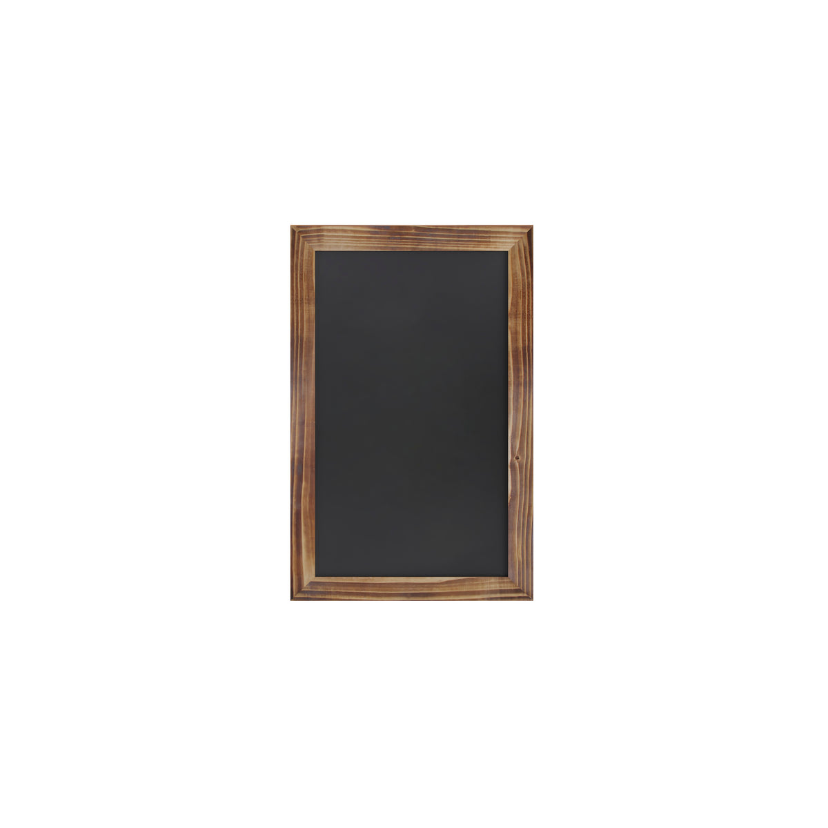 Canterbury 11" x 17" Torched Wood Wall Mount Magnetic Chalkboard Sign with Eraser, Hanging Wall Chalkboard Memo Board for Home, School, or Business