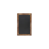 Canterbury 11" x 17" Torched Wood Wall Mount Magnetic Chalkboard Sign with Eraser, Hanging Wall Chalkboard Memo Board for Home, School, or Business