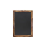 Canterbury 18" x 24" Torched Wood Wall Mount Magnetic Chalkboard Sign with Eraser, Hanging Wall Chalkboard Memo Board for Home, School, or Business